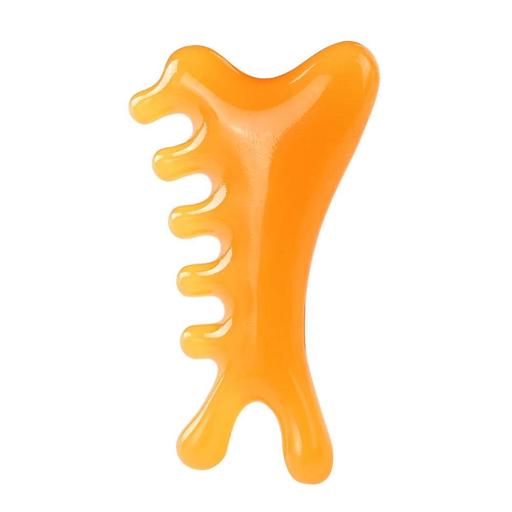 Tablero Gua Sha de Cera de Abejas – Masaje Facial y Acupuntura