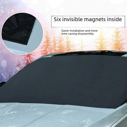 Magnetic absorption storage bag for car, waterproof sunshade, sun protector, Universal fit, front row, all models