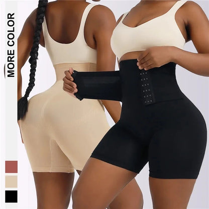 Women's Shapewear Tummy Control Body Shaper Fajas Hook Shorts Butt Lifter High Waist Underwear Slimming Panties