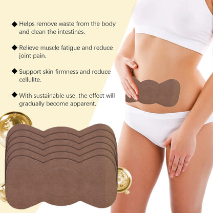 Body shaping patches, fast fat burning lymphatic patches, improve stomach, slimming stickers for women and men, reduce swelling