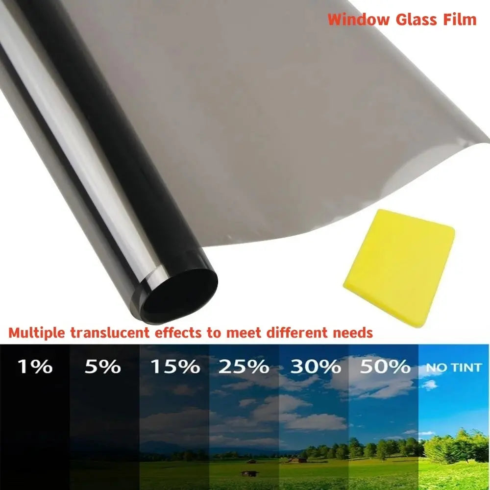 Lámina Tintada Negra para Ventana de Coche y Hogar 50x300cm – Protector Solar UV
