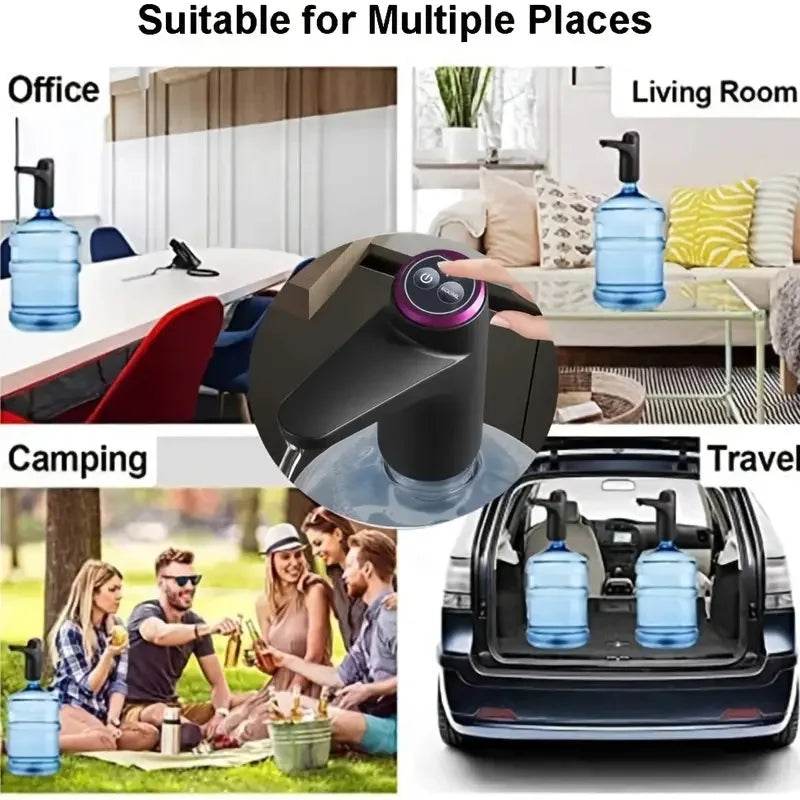 5 Gallon USB Charging Portable Water Dispenser: Automatic Electric Pump Suitable for Home, Office, and Outdoor Use