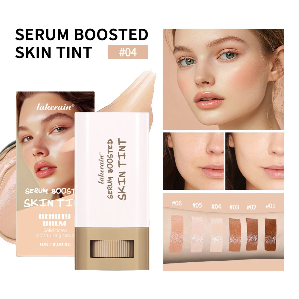 Base en Barra con Sérum – 6 Tonos, Alta Cobertura, Hidratante e Iluminadora