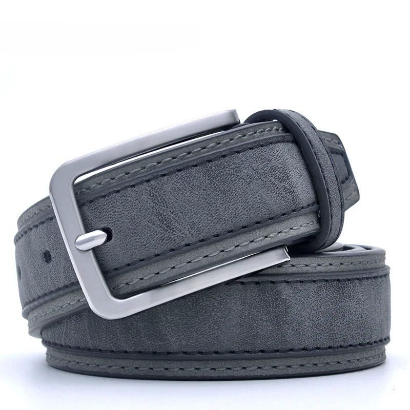 Cinturón de Moda para Hombre – Estilo Casual Lujoso, 3 Colores, Tallas 110-130 cm