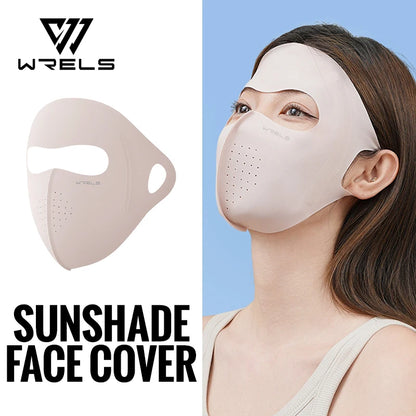 WRELS UV Protection Mask Ice Silk Sun Protection Mask Lightweight Breathable Cyclist Face Mask Anti-UV 400 Face Mask for Men and Women