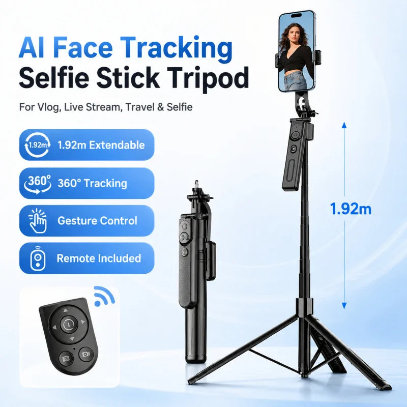 Gimbal para Teléfono con IA | Trípode Bluetooth