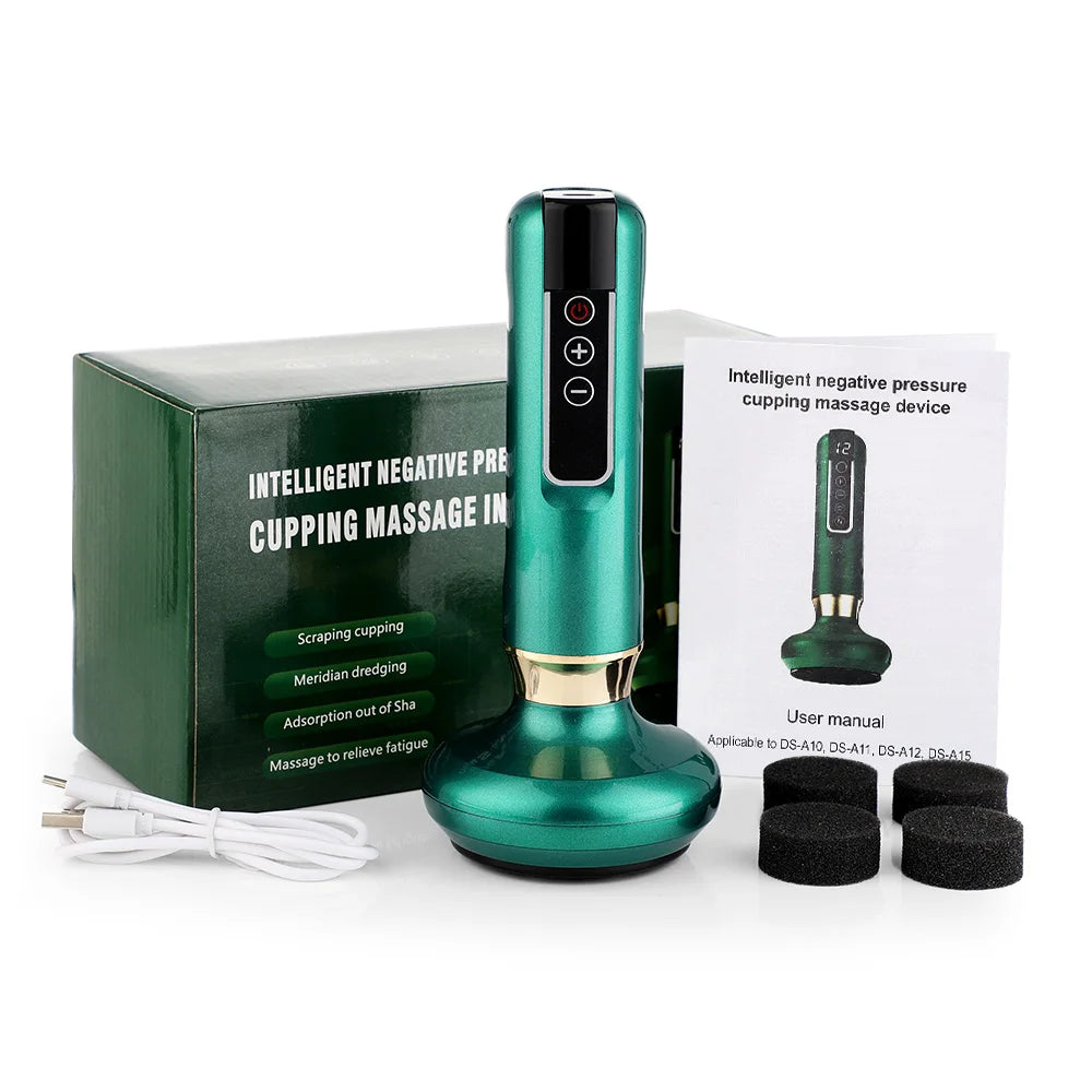 Smart Suction Medical Cupping Set, Beauty Massager, Glass Jars, Anti-Cellulite Cupping, Vacuum Slimming Guasha Massage