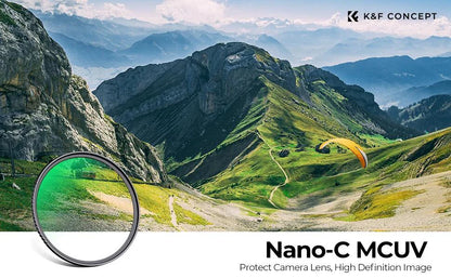 K&F Concept MC Ultra-Slim Multi-Coated HD UV Protection Filter 37mm 43mm 46mm 49mm 52mm 55mm 58mm 62mm 67mm 72mm 77mm 82mm