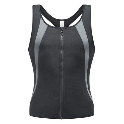 Men's Abdomen Reducer, Body Shaper, Sweat Promoter, Sauna Vest, Waist Trainer for Fitness, Tummy Slimming Shapewear, Fat Burner Tank Top