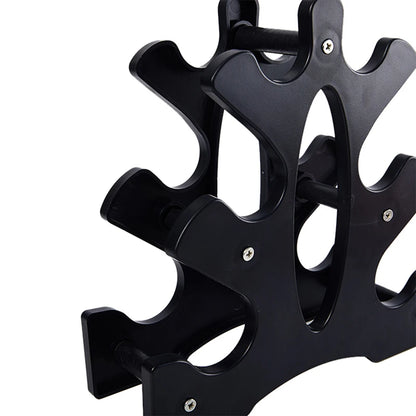 Soporte de Almacenamiento para Mancuernas de 3 Niveles, Soporte Multicapa para Mancuernas, Soporte para Pesas para el Hogar, Oficina o Gimnasio