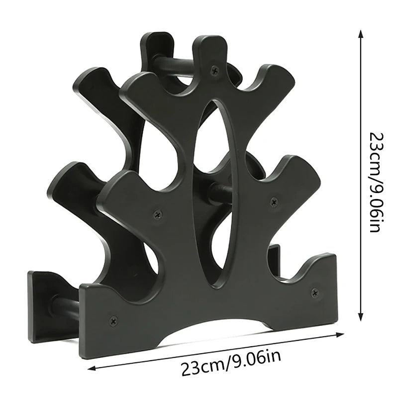 Soporte de Almacenamiento para Mancuernas de 3 Niveles, Soporte Multicapa para Mancuernas, Soporte para Pesas para el Hogar, Oficina o Gimnasio