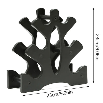 Soporte de Almacenamiento para Mancuernas de 3 Niveles, Soporte Multicapa para Mancuernas, Soporte para Pesas para el Hogar, Oficina o Gimnasio