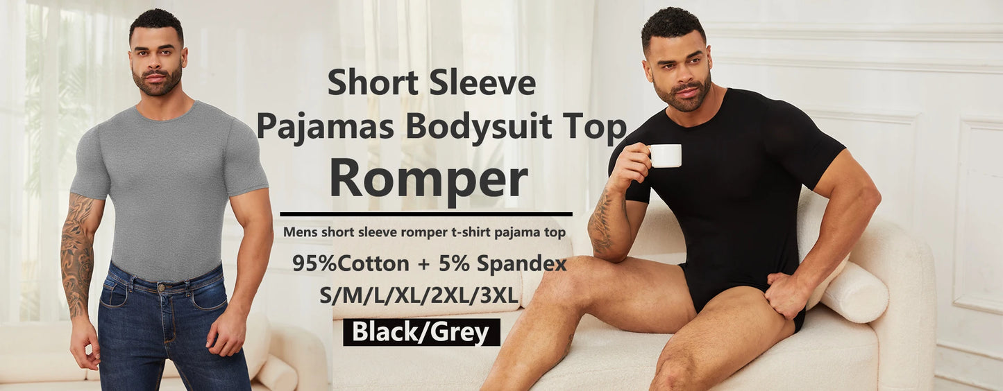 Body Moldeador de Manga Corta para Hombre – Control de Barriga y Entrenador de Cintura