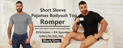 Body Moldeador de Manga Corta para Hombre – Control de Barriga y Entrenador de Cintura