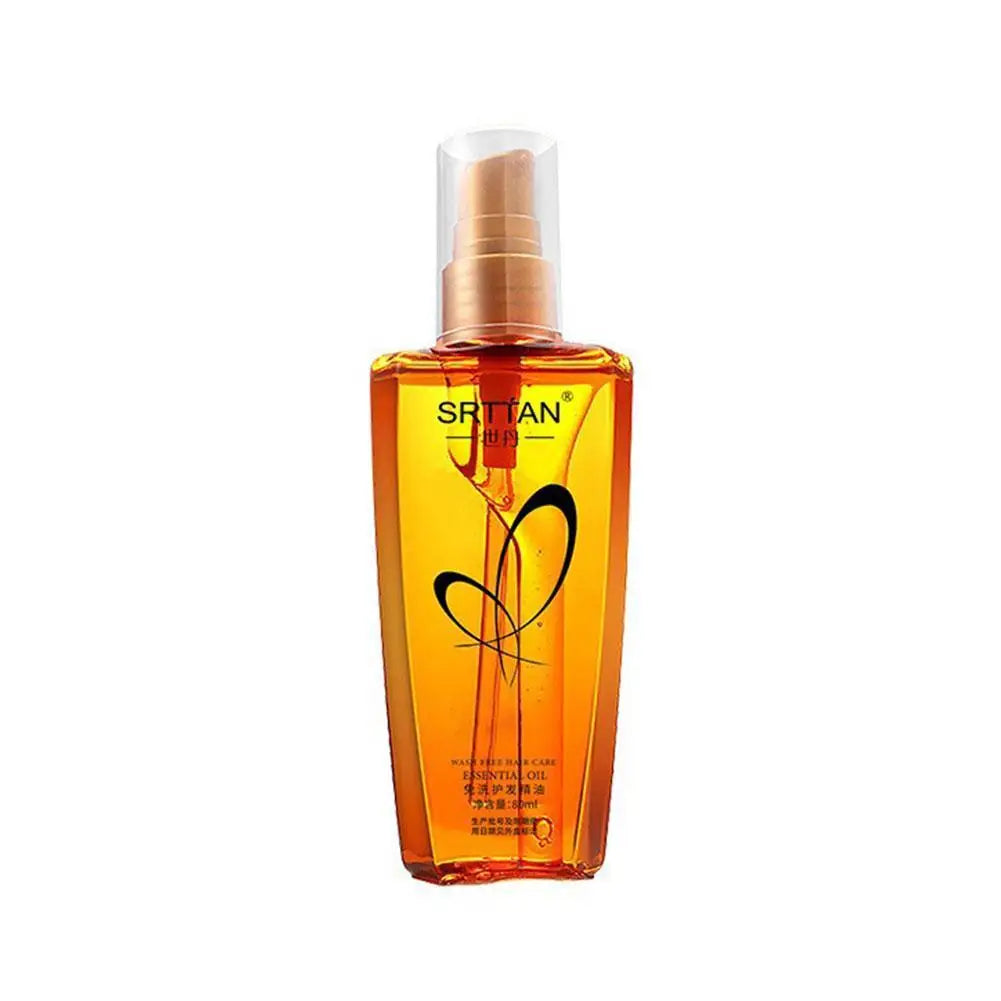 Suero para el cabello con aceite de argán marroquí, niebla de aceite ligera para el cabello para puntas abiertas, cabello rizado y malabarros, reparación de aceite para el cabello, brillo brillante