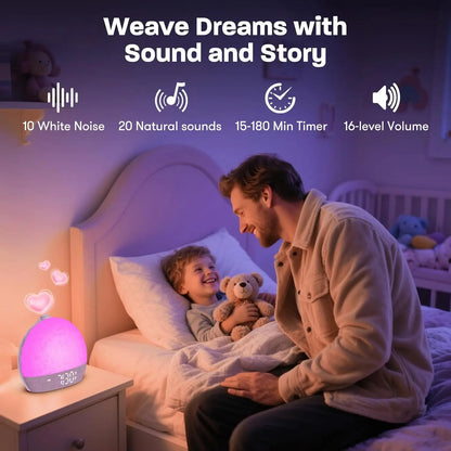 Despertador con Luz de Amanecer | 30 Sonidos, Luz RGB y Temporizador