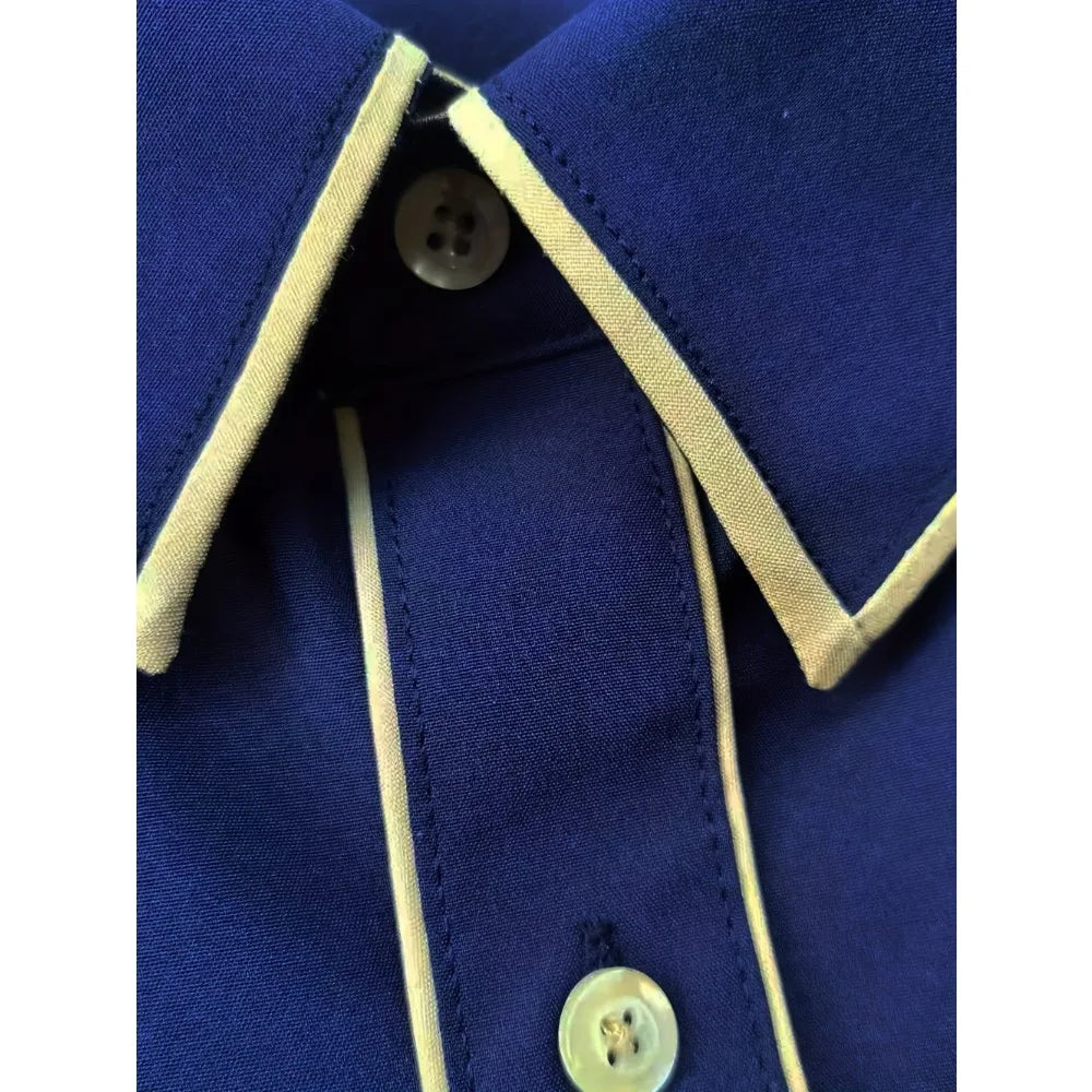 2025 nueva camisa de retazos para hombre, moda de lujo, manga larga, inteligente, informal, esmoquin para las cuatro estaciones, camisas microelásticas para hombre