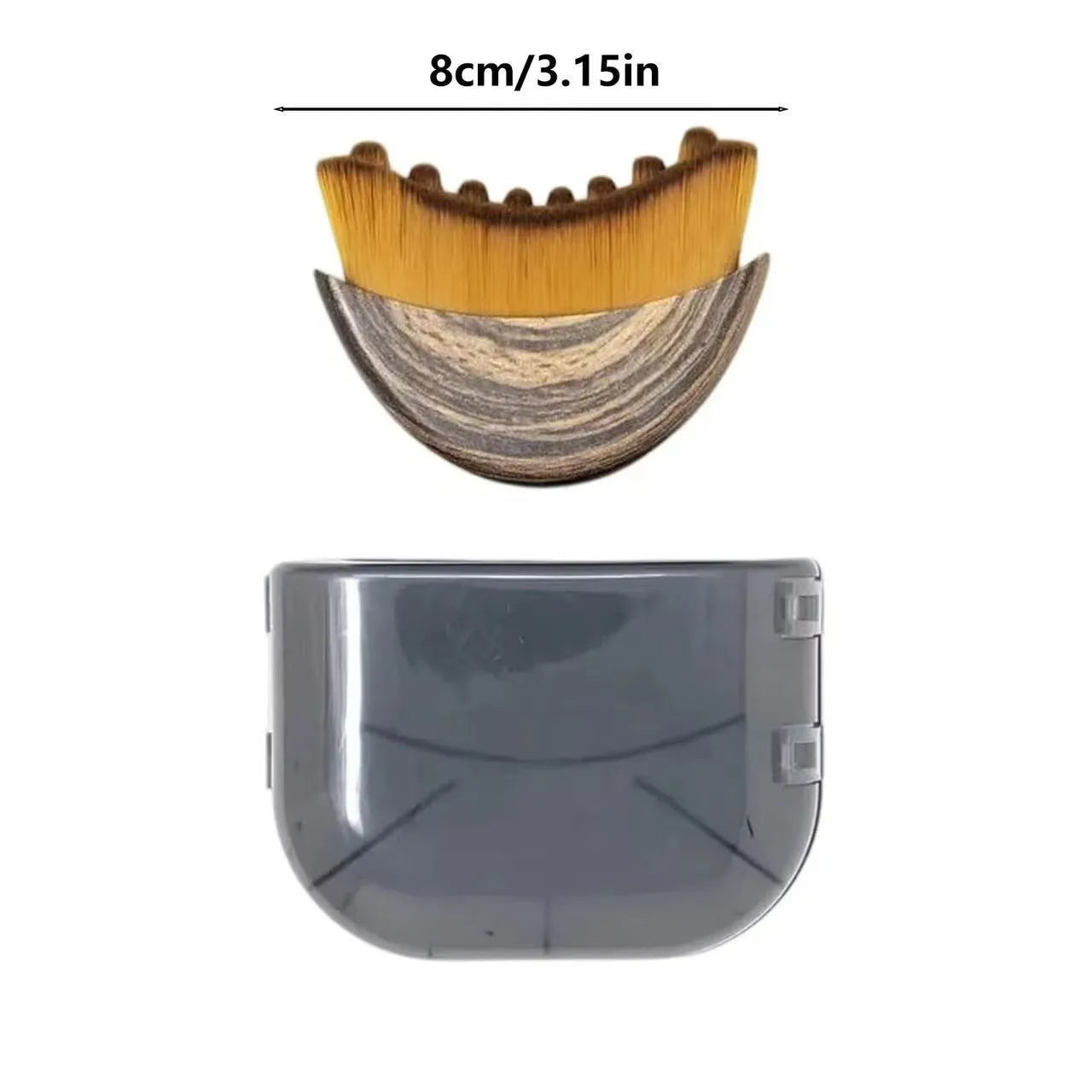 New Facial Massage Brush for Lymphatic Contour Care with Storage Box for Facial Stimulation and Contouring