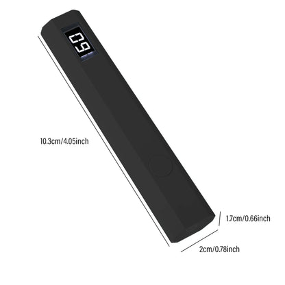 LINMANDA Mini Handheld UV Nail Light for Gel Nails Portable UV Nail Lamp Rechargeable LED Nail Lamp for Nails Desktop Holder for Nail Art