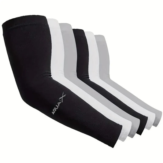 Mangas de Protección Solar UV para Brazos – Pack 3 Pares Transpirables