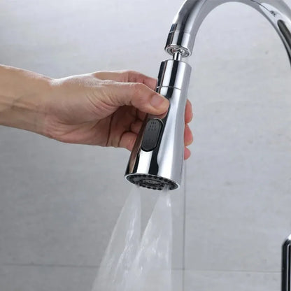 Boquilla rociadora para grifo extraíble de cocina, conexión de 1/2 ", 3 modos, ABS, ahorro de agua, lavabo de baño, cabezal rociador de ducha