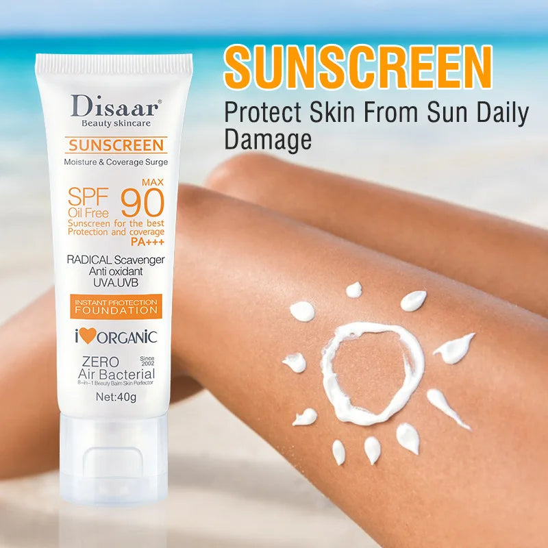 Facial Body Sunscreen, Waterproof, SPF 90+ UV, Sunblock, Skin Protective Cream, Anti-sun Facial Protection Cream for the Beach
