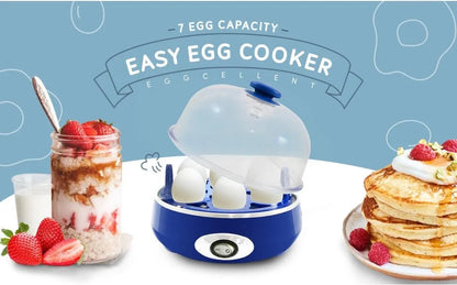 Cocedor de Huevos Eléctrico para 7 Huevos | Automático y Portátil