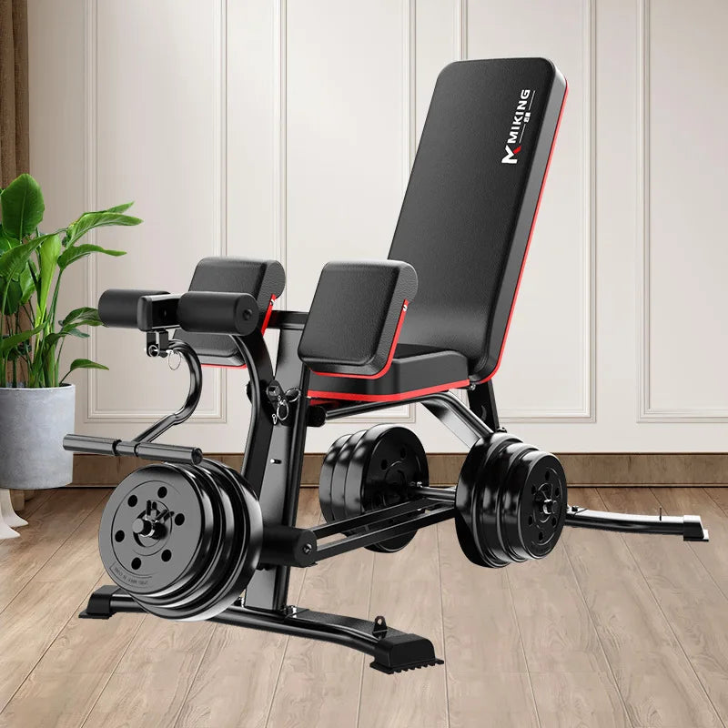 Banco Multifunción de Pesas y Fitness | Silla Romana, Curl de Bíceps, Abdominales | 300 kg