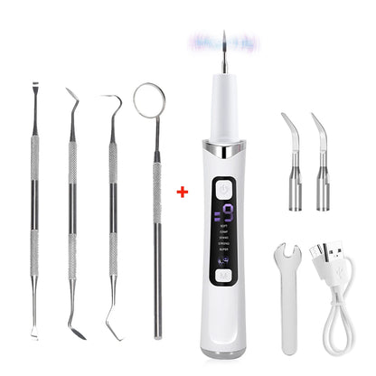 Escalador Dental Ultrasónico Eléctrico – 5 Modos, 9 Niveles, Eliminador de Sarro y Manchas | AFDEAL