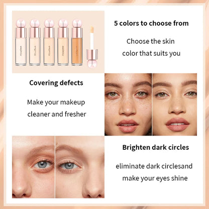 Pore-blurring, hydrating, oil-control, long-lasting, sweatproof, transfer-proof concealer to cover facial imperfections