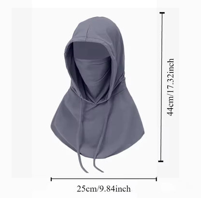 Summer Full Face Sun Protection Hat, Outdoor Hiking and Camping Face Mask, UV Protection Hat, Neck Flap Hat