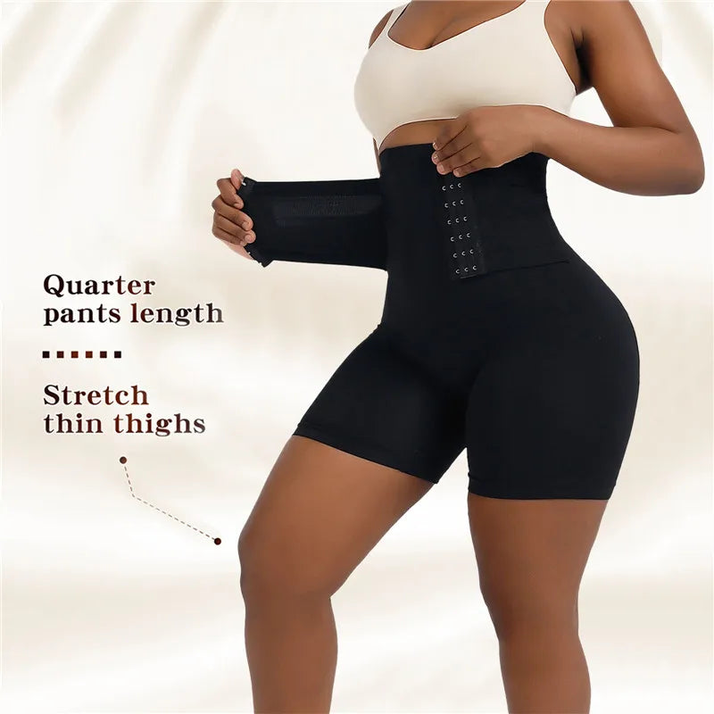 Women's Shapewear Tummy Control Body Shaper Fajas Hook Shorts Butt Lifter High Waist Underwear Slimming Panties
