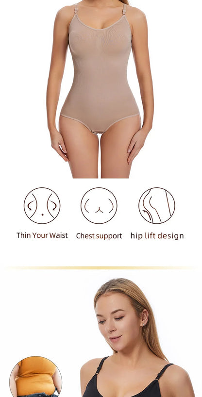 Body Moldeador Sexy Mujer – Sin Costuras, Levanta Glúteos, Cuerpo Completo con Entrepierna Abierta