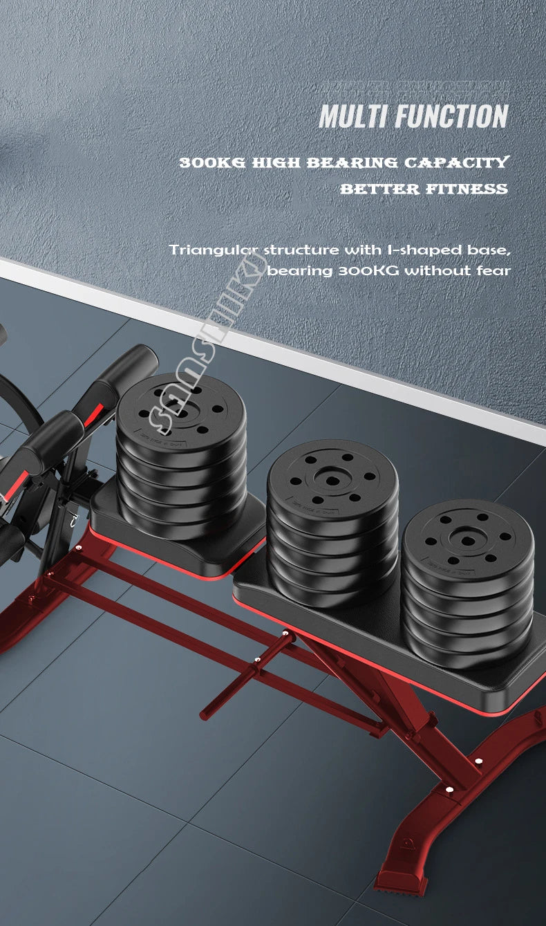 Banco Multifunción de Pesas y Fitness | Silla Romana, Curl de Bíceps, Abdominales | 300 kg