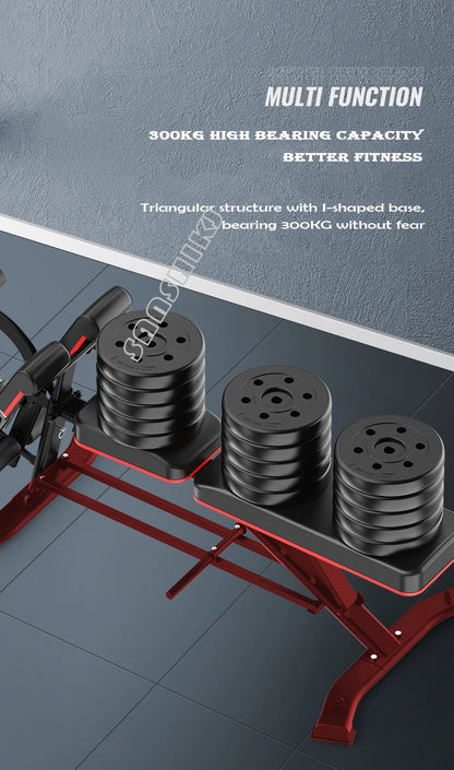 Banco Multifunción de Pesas y Fitness | Silla Romana, Curl de Bíceps, Abdominales | 300 kg