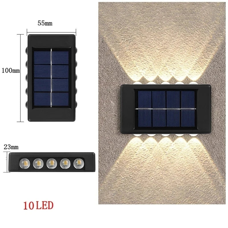 Outdoor Solar LED Light, Solar Lighting Sensor Lamp, Street Lights, Outdoor Garden Decoration, Garland, Waterproof Solar Collector