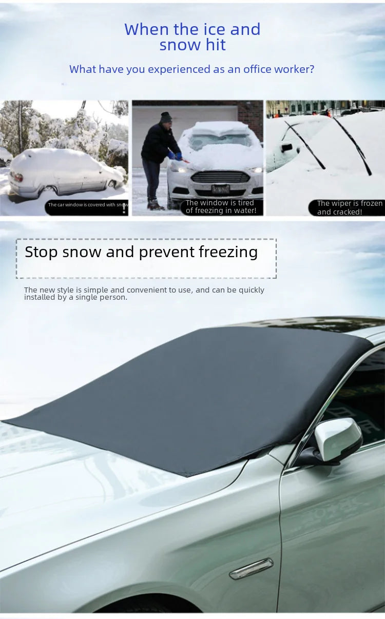 Magnetic absorption storage bag for car, waterproof sunshade, sun protector, Universal fit, front row, all models