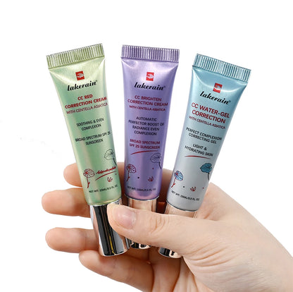 Crema de Base líquida que cambia de Color, Centella Coreana de alta cobertura, 3 piezas, CC