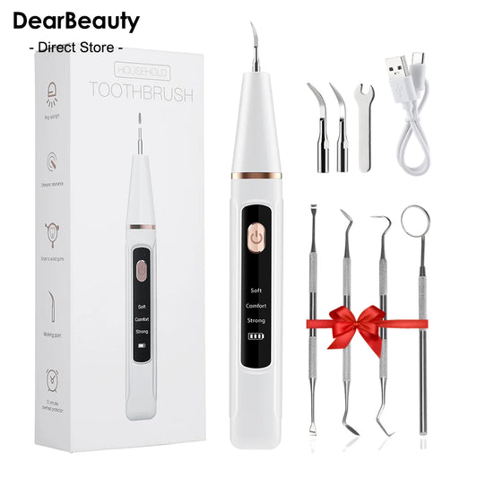 Escalador Dental ultrasónico, limpiador de placa de dientes sónico eléctrico, eliminación de piedra Dental para dientes, sarro, mancha, eliminador de cálculo