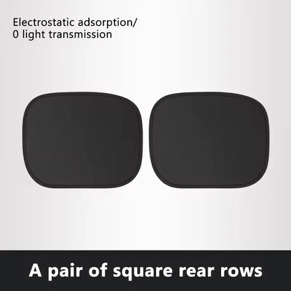 New Electrostatic Sun Visor for Car Side Window, 4-Layer Sunshade Curtains, Anti-Glare, UV Blocker, Internal Car Blocker, 99.9% UV