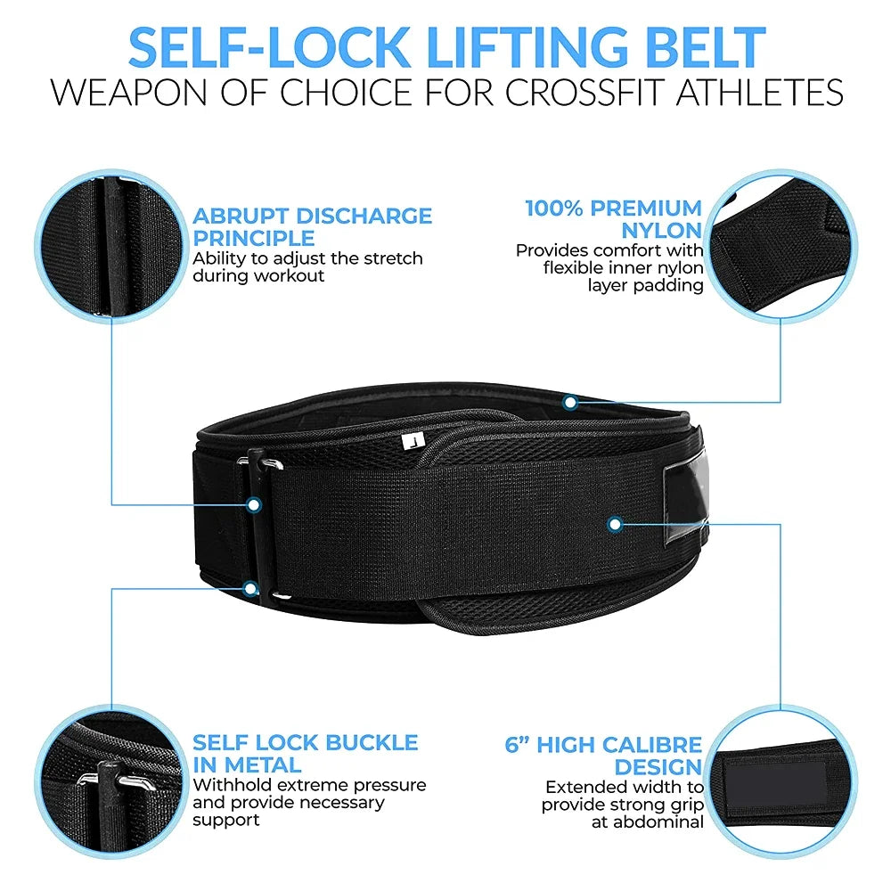 Cinturones de Levantamiento de Pesas para Fitness Deportivo, Soporte Lumbar para Entrenamiento en Gimnasio, Powerlifting, Entrenamiento de Fuerza, Sentadillas, Levantamiento de Pesas