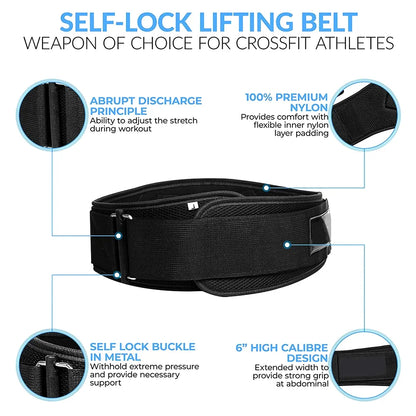Cinturones de Levantamiento de Pesas para Fitness Deportivo, Soporte Lumbar para Entrenamiento en Gimnasio, Powerlifting, Entrenamiento de Fuerza, Sentadillas, Levantamiento de Pesas