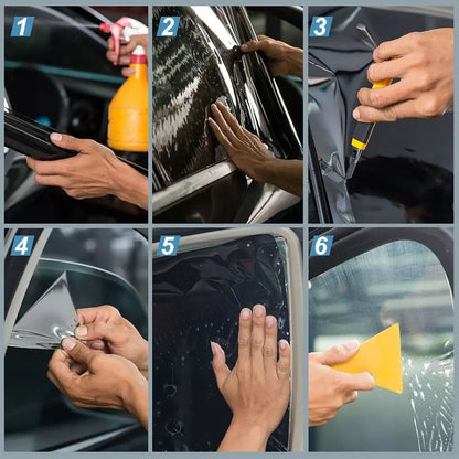 Lámina Tintada para Parabrisas de Coche 50x300cm – Protector UV, VLT 1%-50%
