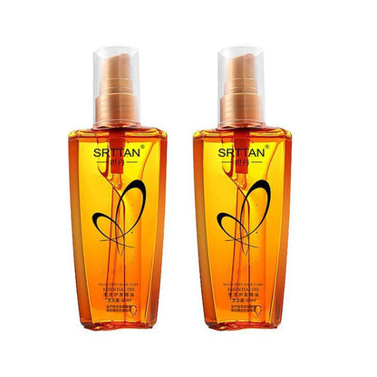 Suero para el cabello con aceite de argán marroquí, niebla de aceite ligera para el cabello para puntas abiertas, cabello rizado y malabarros, reparación de aceite para el cabello, brillo brillante