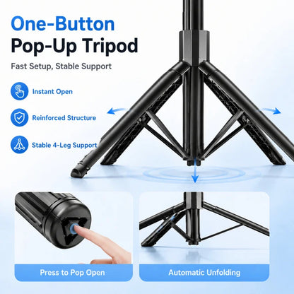 Gimbal para Teléfono con IA | Trípode Bluetooth