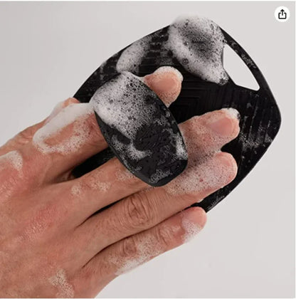 Cepillo de limpieza corporal de silicona suave para exfoliación, práctico, fácil de limpiar, cepillo de baño de silicona, 1 ud.