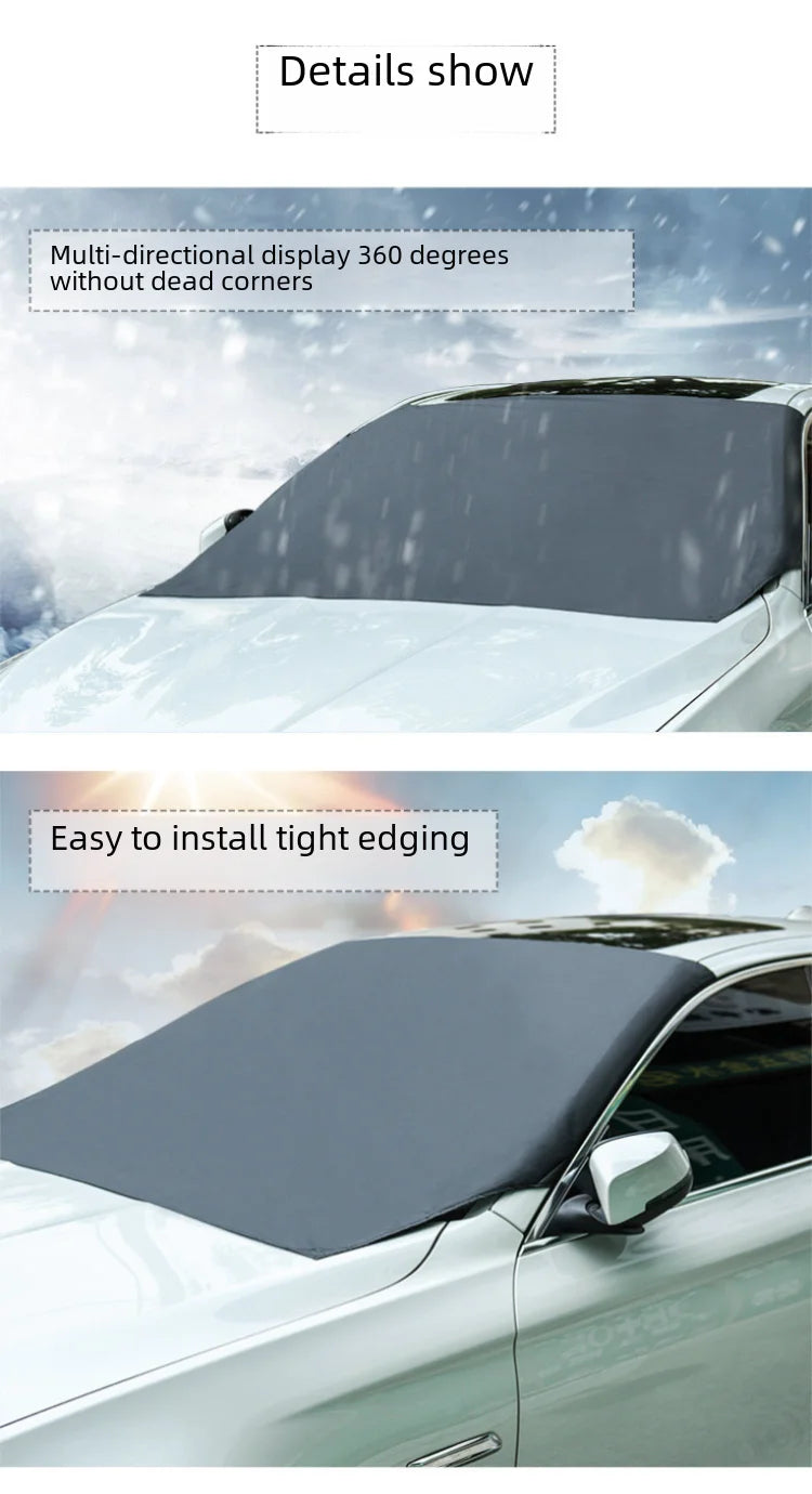 Magnetic absorption storage bag for car, waterproof sunshade, sun protector, Universal fit, front row, all models