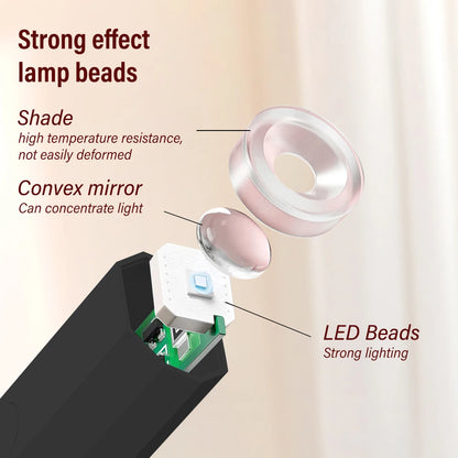 LINMANDA Mini Handheld UV Nail Light for Gel Nails Portable UV Nail Lamp Rechargeable LED Nail Lamp for Nails Desktop Holder for Nail Art