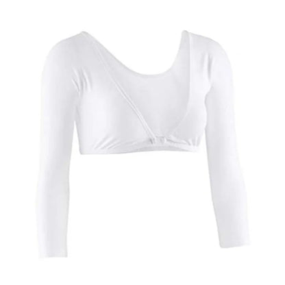 Women's 3XL Arm Shaper, Seamless Mesh Side Shapewear, Slimming Crop Top, Tops Blouses, White Black Skin