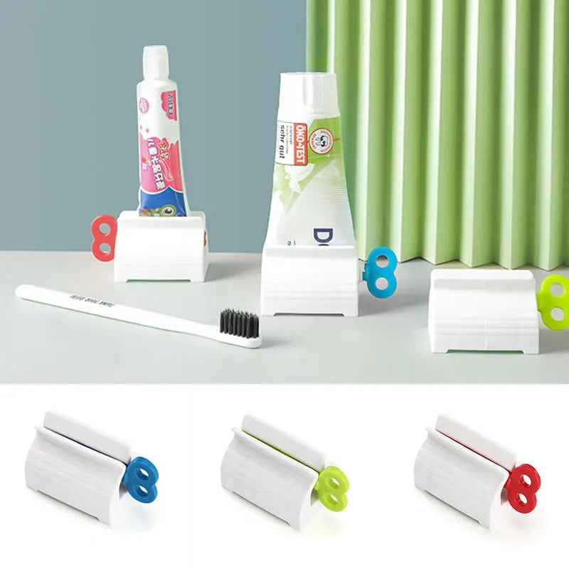 Tubo de pasta de dientes exprimidor con Clip limpiador Facial prensa Manual exprimidor de pasta de dientes compañero suministros de baño multifuncionales